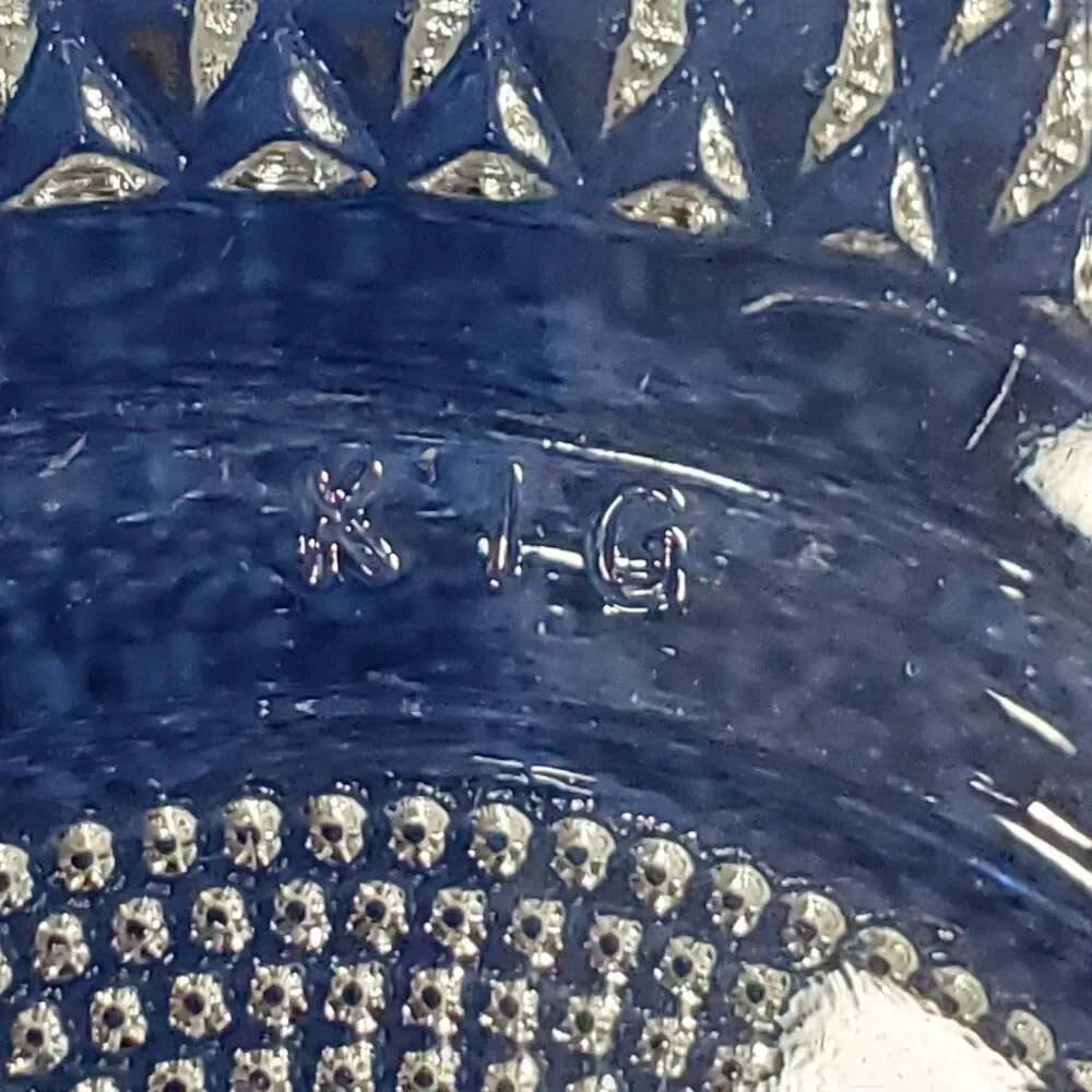 Malaysia clear glass dessert plate